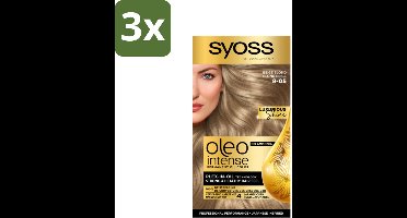 SYOSS - Oleo Intense 8-05 Beige Blond - Haarverf - Zonder Ammoniak - Grijsdekking - Langdurige Kleur - Bulkverpakking - 3 stuks