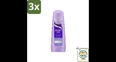 3 x Andrélon – Conditioner – Zilver Care – 200 ml - Grootverpakking - Zilver Care Conditioner - Keratine Conditioner - Blond Haar Conditioner - Grijs Haar Conditioner - Gehighlight Haar Conditioner