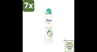 7 x Dove – Deodorant Spray – Peer & Aloe Vera – 150 ml - Grootverpakking - Anti-transpirant Spray - Deodorant Spray - Peer En Aloë Vera - Zweetvermindering - Huidverzorging