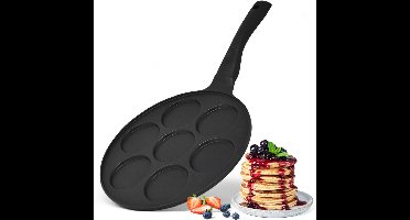 RVV® Poffertjespan - Poffertjespannen - Zwart - 38cm x 26cm x 3cm