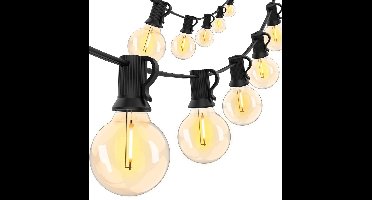 BOTC Lichtsnoer Voor Buiten en Binnen - 9 meter - 30 LED - Koppelbaar - Waterdicht - 2700K - Tuinverlichting