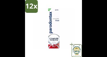 Parodontax – Complete Protection Whitening – Tandpasta tegen Bloedend Tandvlees – 75 ml - Voordeelverpakking - 12 stuks - Tandpasta - Tandplak verwijderen