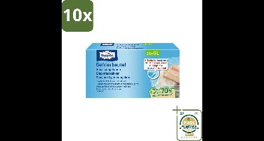 10 x Toppits – Diepvrieszakken – 6 Liter – 20 Zakjes - Grootverpakking - Koffie - Koffiezetapparaat - Koffiezetapparaat