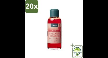 20 x Kneipp - Badolie - Body & Mind Balance - Iris & Vetiver - 100 ml - Grootverpakking - Badproduct - Badolie - Ontspanning - Stressvermindering - Aromatherapie