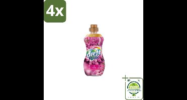 Dreft – Pink Eternal Garden – Vloeibare Geurbooster – 720 ml – 36 wasbeurten - Voordeelverpakking - 4 stuks - Wasmiddel poeder - Frisheid was