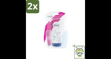 Veet - Ontharingscrème - Gevoelige Huid In Douche - Gemakkelijk Gebruik - 150 ml - Voordeelverpakking - 2 stuks - Gevoelige huid - Ontharingscrème douche