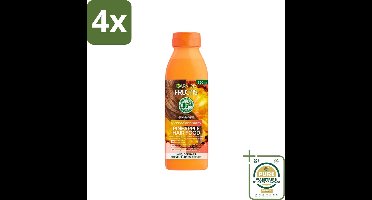 Garnier - Fructis Hair Food Pineapple - Shampoo - Lang & Dof Haar - 350 ml - Voordeelverpakking - 4 stuks - Lang haar - Dof haar