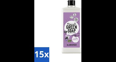 Marcel's Green Soap - Allesreiniger - Lavendel & Rozemarijn - Natuurlijk & effectief - 750 ml - Bulkverpakking - 15 stuks