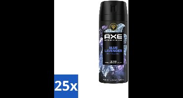 25 x AXE - Deodorant Spray - Blue Lavender - Premium Geur - Rustgevend & Fris - 150 ml - Deodorant Spray - AXE Blue Lavender - Geur - Rustgevend - Fris