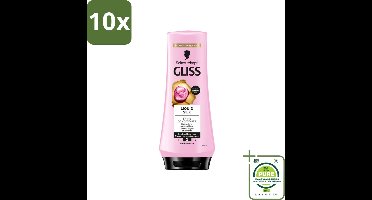 10 x Gliss - Hair Repair - Conditioner met Liquid Silk voor Zijdezacht Haar - 200 ml - Grootverpakking - Haar Conditioner - Glans Conditioner - Zijdezacht Haar - Dof Haar - Haarverzorging