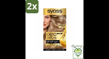 SYOSS - Oleo Intense 8-68 Vanillablond - Haarverf - Zonder Ammoniak - Grijsdekking - Langdurige Kleur - Voordeelverpakking - 2 stuks - Permanente haarkleuring - Haarkleur