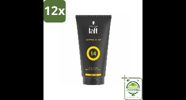Taft - Super Glue 14 - Styling Gel - Ultieme stevigheid - 150 ml - Voordeelverpakking - 12 stuks - Haar gel - Taft Super Glue