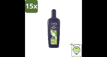 15 x Andrélon - Men - Iedere Dag - Shampoo - 300 ml - Grootverpakking - Haarverzorging Mannen - Shampoo Voor Mannen - Dagelijkse Shampoo - Zeezout Shampoo - Zonnebloemolie Shampoo