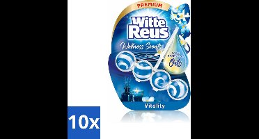 10 x Witte Reus - Wellness Scents Toiletblok - Vitality - 1 Toiletblok - Toiletblok - Wellness Geur - Reiniging - Essentiële Oliën - Anti-kalk