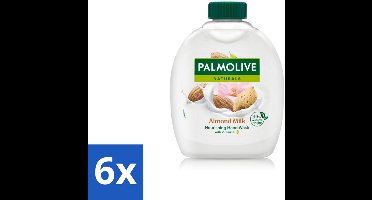 Palmolive - Amandelmelk - Handzeep Navulling - Zacht & Hydraterend - 300 ml - Voordeelverpakking - 6 stuks