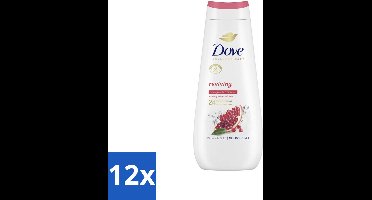 Dove Douchecrème - Reviving - Granaatappel & Hibiscus - 400 ml - Voordeelverpakking - 12 stuks