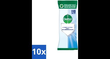 Dettol - Reinigingsdoekjes - Extra Grootverpakking - Gezinshygiëne - 110 Doekjes - Bulkverpakking - 10 stuks