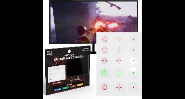 ProFPS Crosshair Decals – 15 Stickers – Aim Assist voor PS4, PS5 & PC