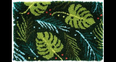 Vervaco - Knooptapijt kit - Bladeren - PN-0170834 - Borduren - Borduurpakket - Borduurpakket volwassenen - Borduurpakket kind