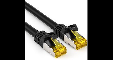 Cat 7 - S/FTP - Netwerkkabel - Patchkabel - Afgeschermd - 10 Gbps - 7.5 meter – Zwart - Allteq