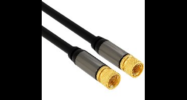 Antennekabel f ​​plug> f plug rg-6/u 2 m zwart