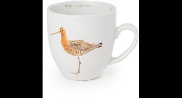 CJ Wildlife - Mok Grutto - Elwin van der Kolk - Getekend door Elwin van der Klok - 310ml - Keramiek - Vaatwasser bestendig