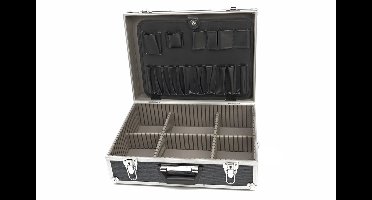 HBM Aluminium Gereedschapskoffer 45 x 33 x 15,5 cm. Met Universele Vakverdeling