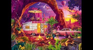 Schmidt legpuzzel Jeff Haynie - Camping in de woestijn - 1000 stukjes.