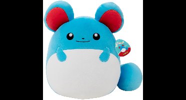 Pokémon Squishmallow Marill - Flexibel en buigbaar speelgoed - 35 cm