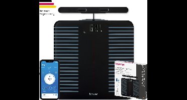 Beurer BF 990 Smart Lichaamsanalyse Weegschaal – WiFi & Bluetooth Weegschaal met App – 8 Elektroden Kruismeting – Gewicht, Vetpercentage, Spiermassa, Hartslag & Meer – Medisch Gecertificeerd – 5 Jaar Garantie