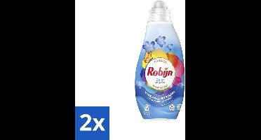 Robijn - Klein & Krachtig Classics Color Morgenfris - Vloeibaar Wasmiddel - 19 Wasbeurten - Voordeelverpakking - 2 stuks