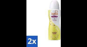 2 x Zwitsal - Deodorant - Poederzacht - Voor Volwassenen - 100 ml - Zwitsal Deodorant - Deodorant Spray - Poederzachte Geur - Rozengeur - Alcoholvrije Deodorant