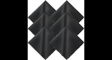 Microvezel brillenpoetsdoeken 6-pack – Schermreiniger voor brillen en tablets