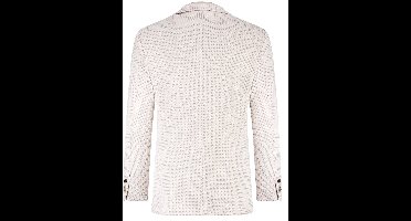 Blue Industry colbert beige geprint