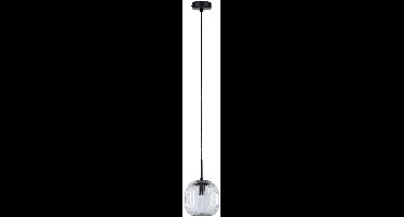 LED-hanglamp Ruya E14 max. 20W Glas, Zwart mat