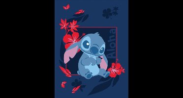 Stitch fleece plaid aloha 110 x 150 cm - polyester - pre order