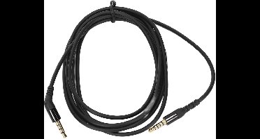 Cosensi - Audiokabel 3,5 mm 5-polig vervanging voor gaming headset, 135 graden hoek, 2 meter zwart