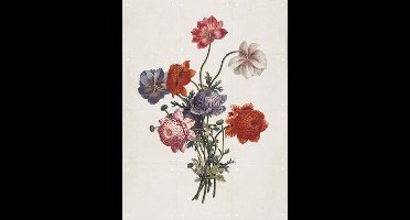 IXXI Bouquet of Anemones, Louis Charles Ruotte & Museum of Fine Arts Boston - 60 x 80 cm - Gratis ophangtool - Grote wanddecoratie en posters -