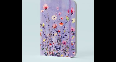 Peter Pauper compacte notitieboek - Lavender Wildflowers - met elastieksluiting - 13x18 cm