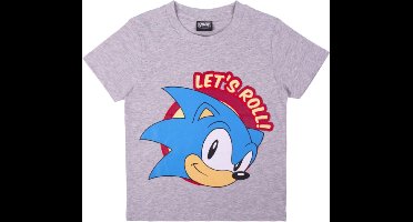 Sonic the Hedgehog t-shirt - grijs - Maat 152 / 12 jaar