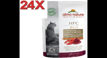Almo Nature HFC - Kattenvoer - Cuisine Pouch - Tonijnfilet & Kreeft - 24x55gr