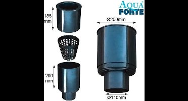 AquaForte drijvende skimmer 190mm (met korf)