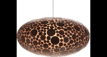 Design Hanglamp Ufo handgemaakt woonkamer slaapkamer coins gold capiz  schelp Ø 60 cm