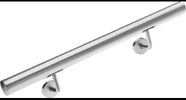 Monzana Trapleuning - RVS 4,2x50cm - Zilver