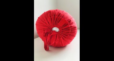 Gustiana® Losse Sloop/Hoes voor Rolkussen - Guling - Sluimerrol - L85 x B35 x ø20 cm - Rood