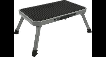 ProPlus Opstapje - inklapbaar - 1 trede - 26 x 38 cm - staal - Caravan/camper/huis/magazijn instaptrapje/opstraptrede/trapje/opstaphulp/instaphulp