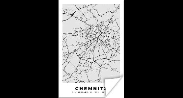 Poster Stadskaart - Duitsland - Chemnitz - Plattegrond - Kaart - 20x30 cm