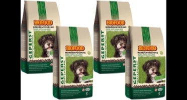 4x Biofood Geperst Puppy En Kleine Rassen - Hondenvoer - 5kg