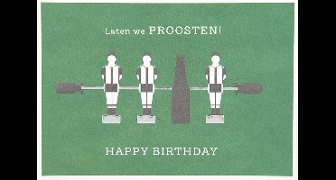 Depesche - Wenskaart "Gewoon Mooi" met de tekst "Laten we PROOSTEN! Happy Birthday" - mot. 025
