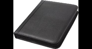 Alassio conferentiemap - verwijderbare 4-rings mechaniek - A4 - kunstleer - zwart - JU-31517